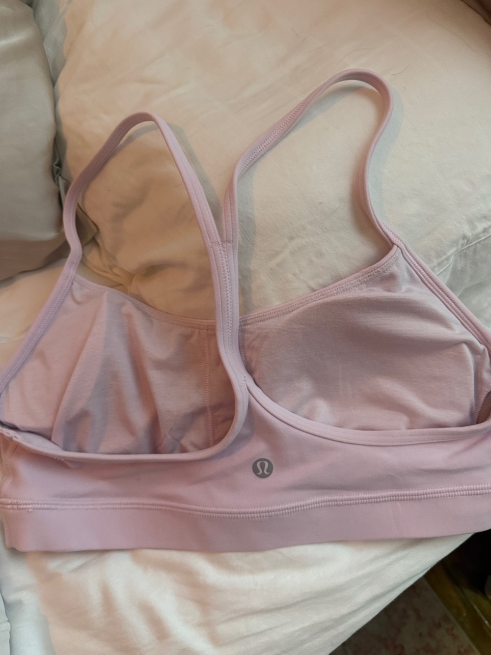 lululemon athletica Pale Pink Strappy Sports Bra